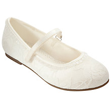 John Lewis Lace Overlay Ivory Shoes